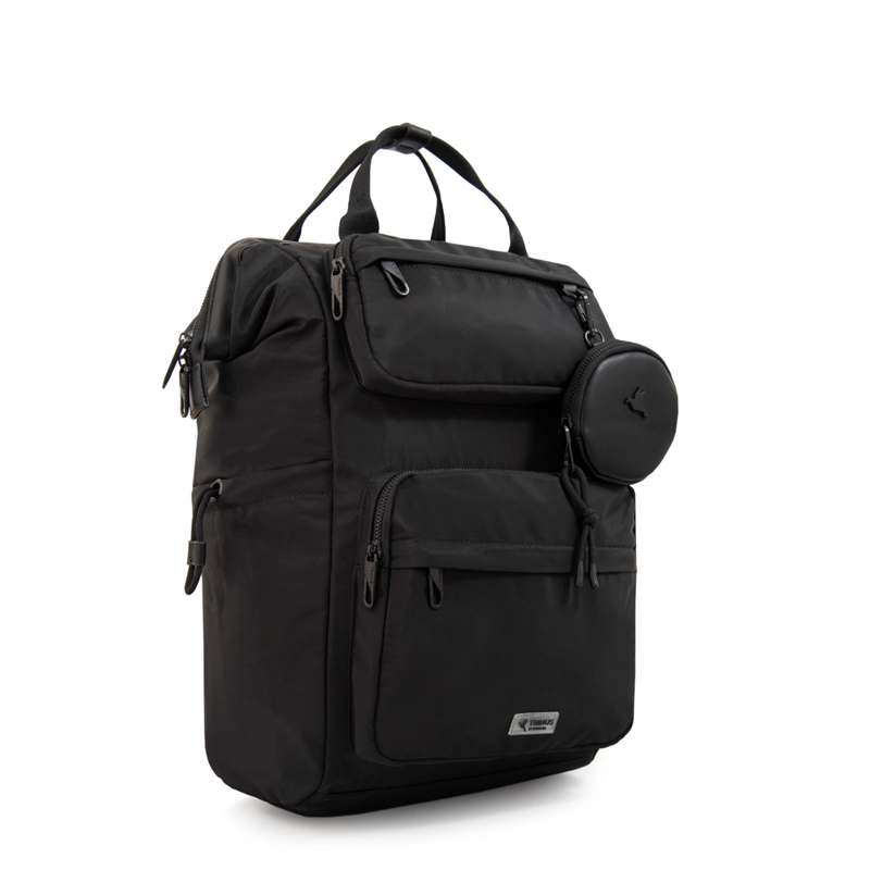 MOCHILA CON COLGANTE PILAR GRANDE NEGRO - 2