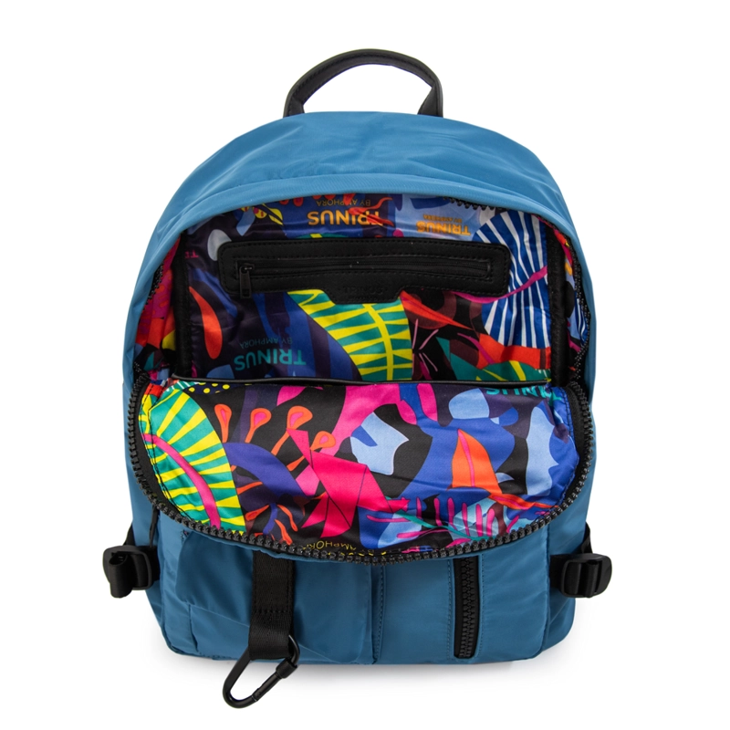 MOCHILA REGINA MEDIANA AZUL - 4