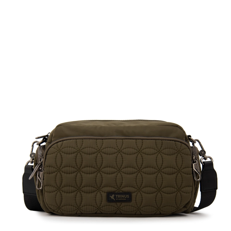 CARTERA BANDOLERA SAHARA PEQUEÑA VERDE OLIVA - 1