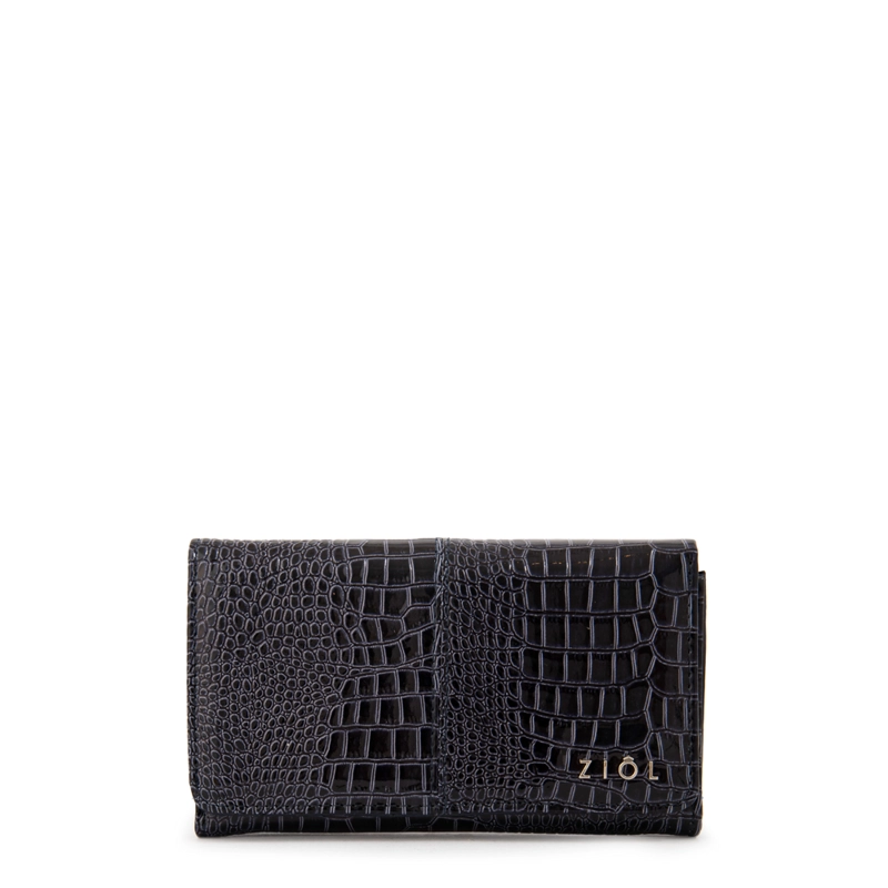 BILLETERA ACORDEON CAROLINE MEDIANA AZUL OSCURO - 1