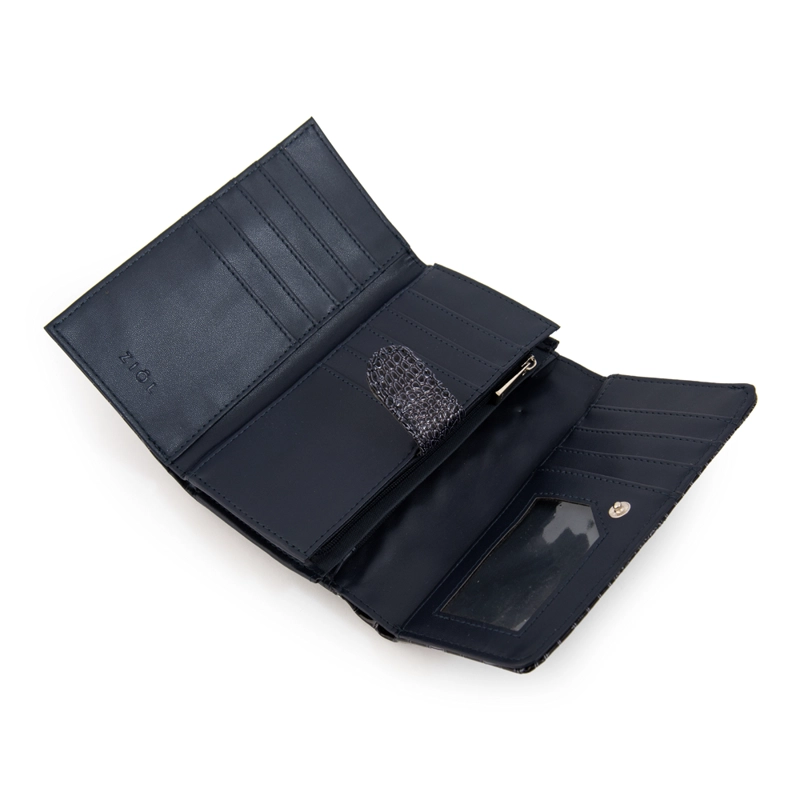 BILLETERA ACORDEON CAROLINE MEDIANA AZUL OSCURO - 3