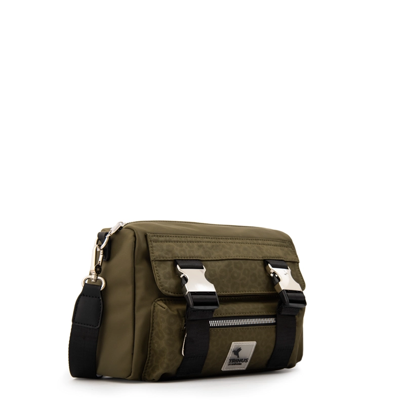 CARTERA BANDOLERA COLLEGE PEQUEÑA VERDE OLIVA - 2