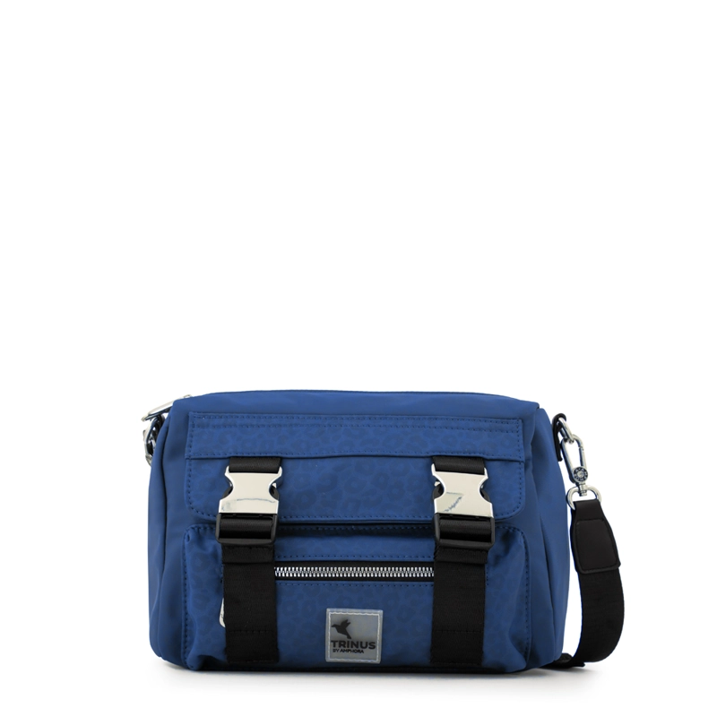 CARTERA BANDOLERA COLLEGE PEQUEÑA AZUL - 1