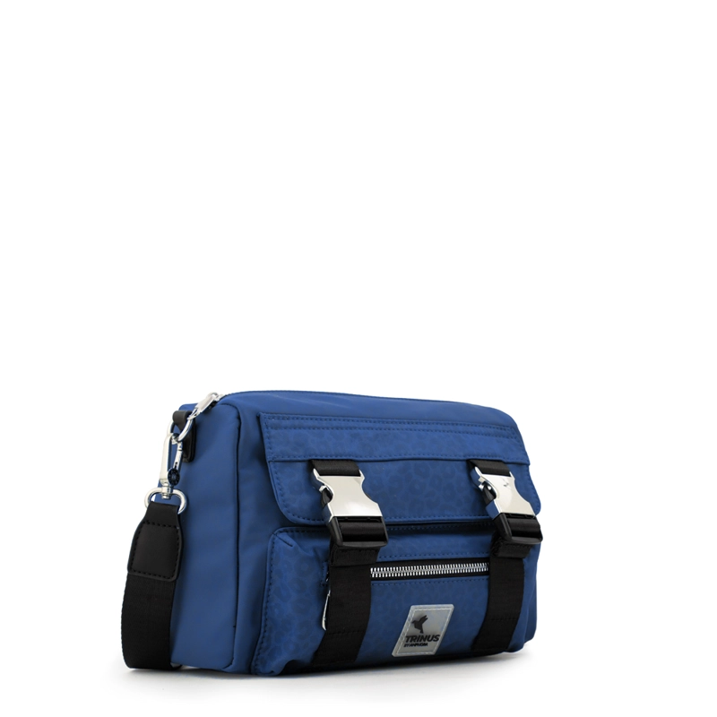 CARTERA BANDOLERA COLLEGE PEQUEÑA AZUL - 2