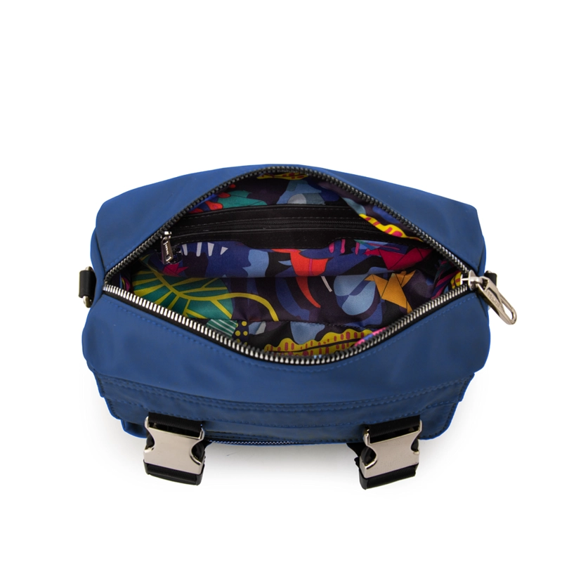 CARTERA BANDOLERA COLLEGE PEQUEÑA AZUL - 4
