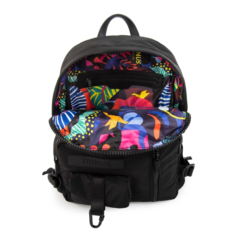 MOCHILA REGINA MEDIANA NEGRO - 4