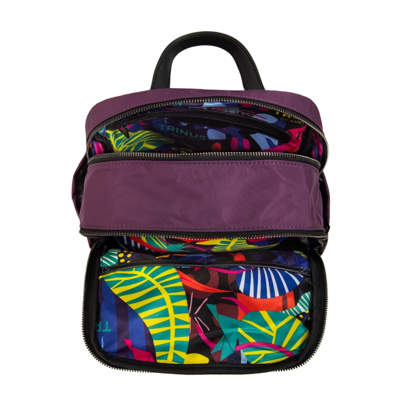 MOCHILA COLLEGE MEDIANA MORADO - 4