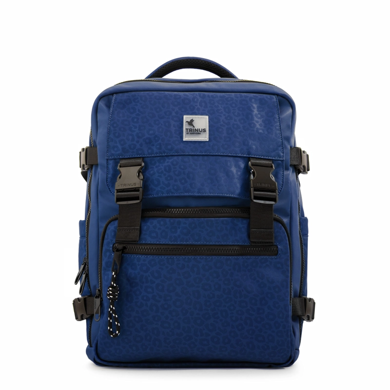 MOCHILA TRAVEL COLLEGE AZUL - 1