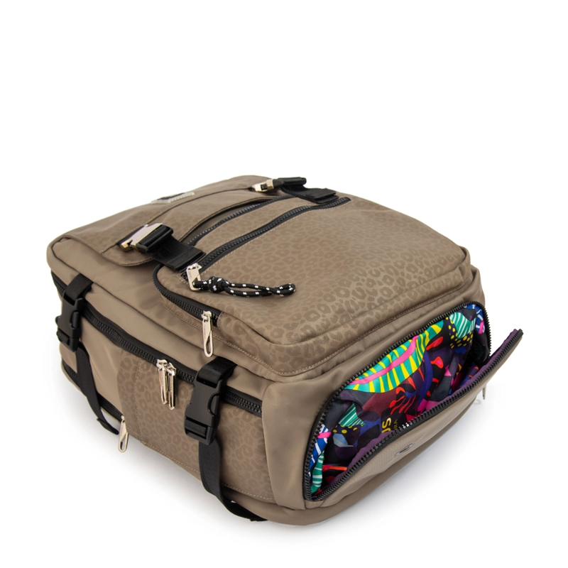 MOCHILA TRAVEL COLLEGE TAUPE - 4