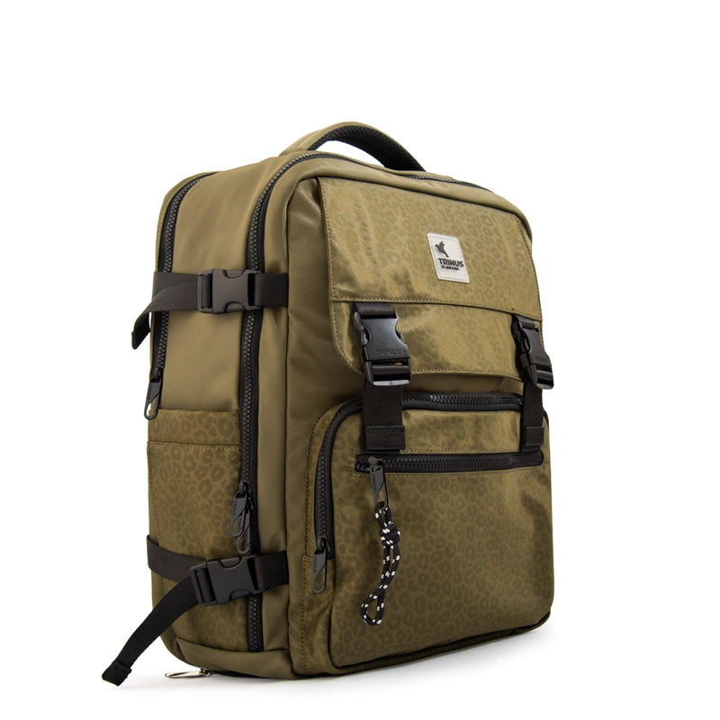 MOCHILA TRAVEL COLLEGE VERDE OLIVA - 2