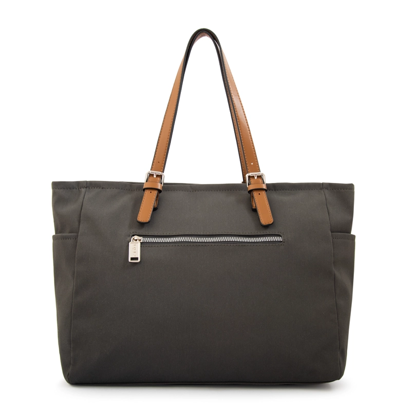 CARTERA TOTE PORTA NOTEBOOK MARTA GRANDE GRIS OSCURO - 3