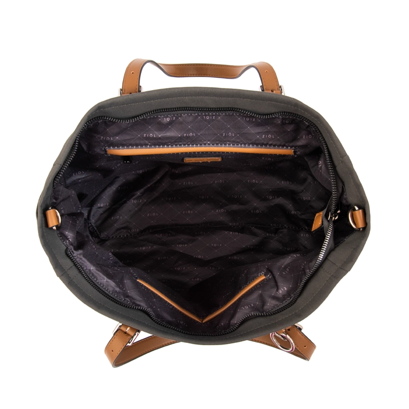 CARTERA TOTE PORTA NOTEBOOK MARTA GRANDE GRIS OSCURO - 4