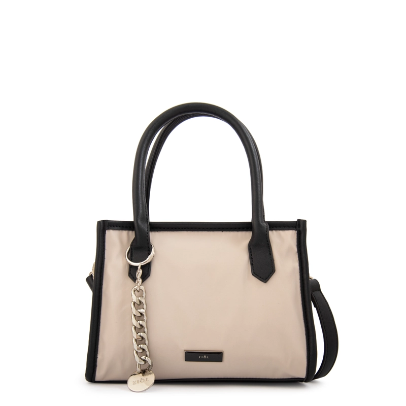 CARTERA BANDOLERA CON ASAS RENATTA MEDIANA BLANCO CRUDO - 1