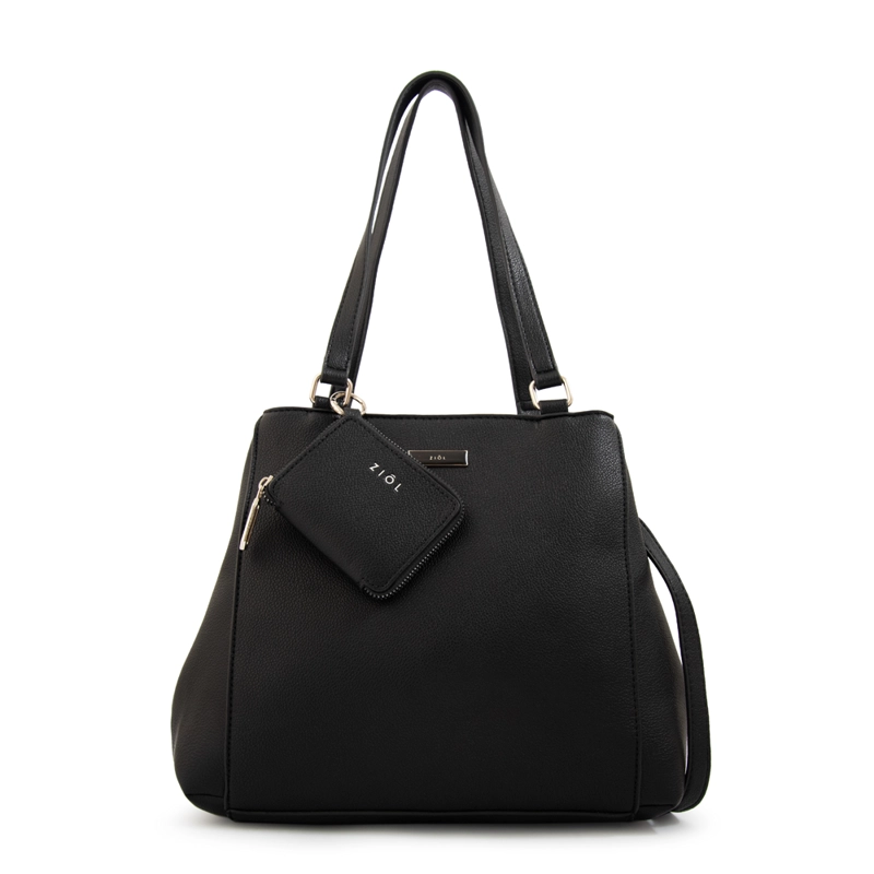 CARTERA TOTE TRES DIVISIONES SUSANA GRANDE NEGRO - 1