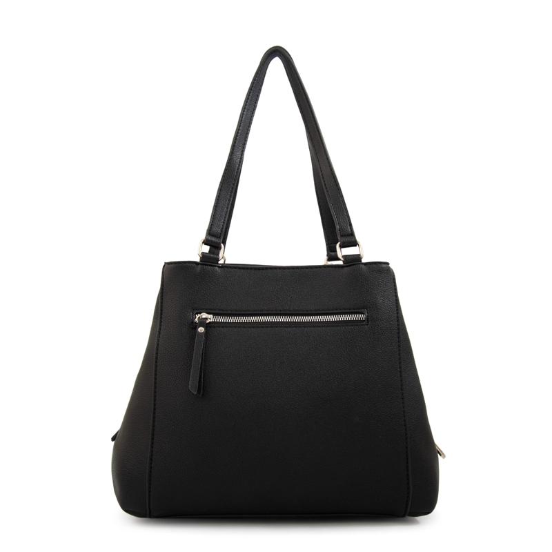 CARTERA TOTE TRES DIVISIONES SUSANA GRANDE NEGRO - 3