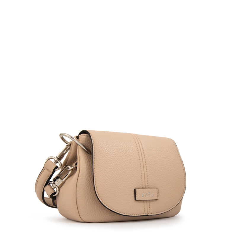 CARTERA BANDOLERA MARCELA MEDIANA BEIGE - 2