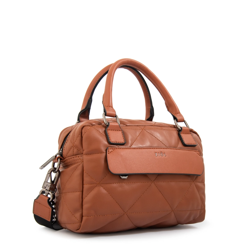 CARTERA BANDOLERA CON ASAS BRENDA MEDIANA CAFE - 2