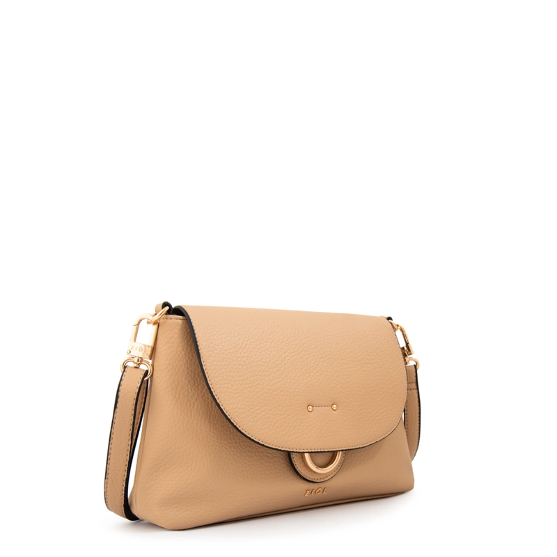 CARTERA BANDOLERA ANASTASIA MEDIANA BEIGE OSCURO - 2