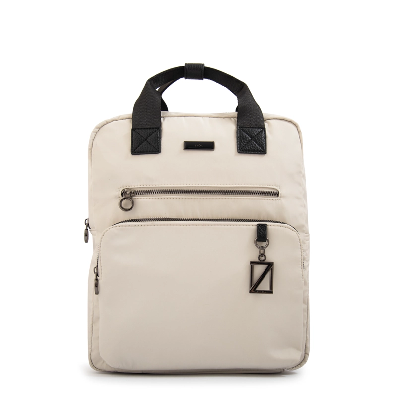 MOCHILA HELENA MEDIANA BLANCO CRUDO - 1