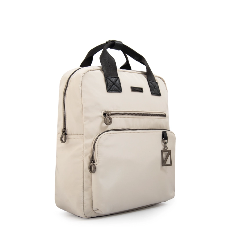 MOCHILA HELENA MEDIANA BLANCO CRUDO - 2