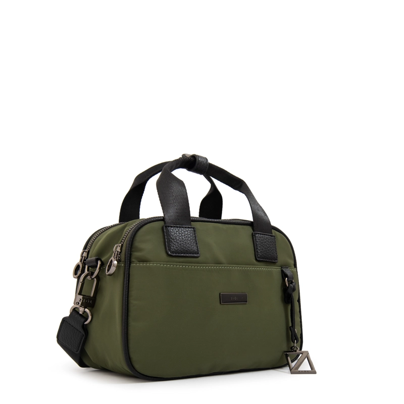 CARTERA BANDOLERA CON ASAS HELENA PEQUEÑA VERDE OLIVA - 2