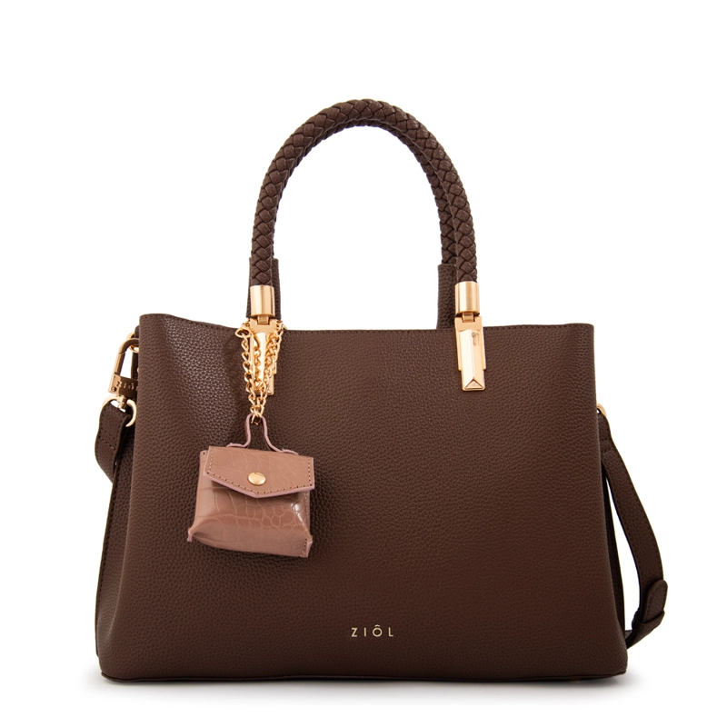 CARTERA TOTE BAMBINA MEDIANA CAFE  OSCURO - 1