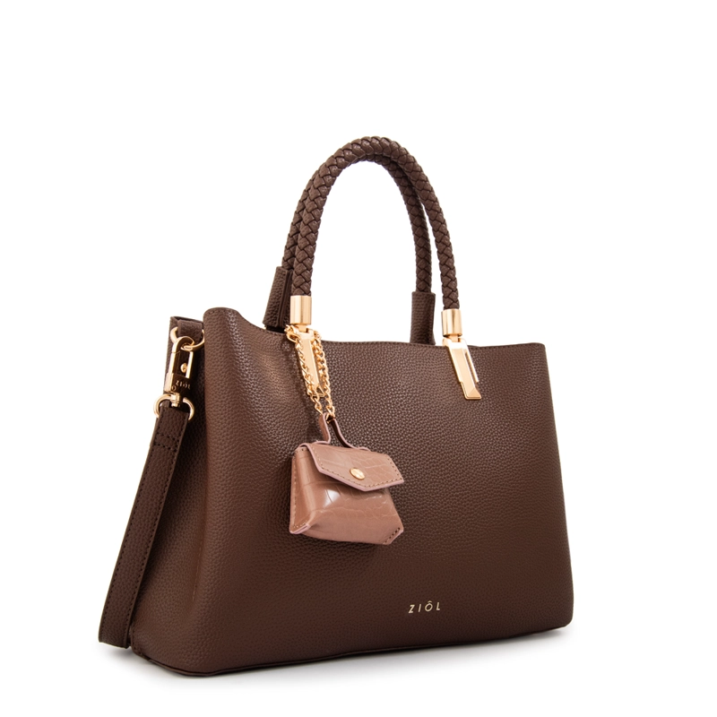 CARTERA TOTE BAMBINA MEDIANA CAFE  OSCURO - 2