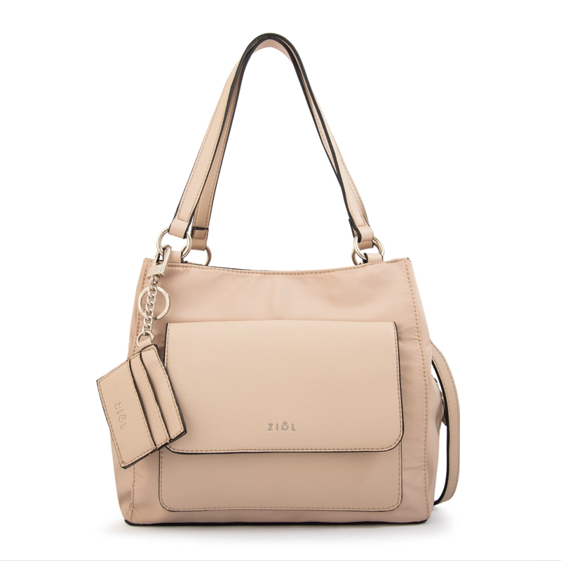 CARTERA TOTE TRES DIVISIONES MICHELLE GRANDE BEIGE - 1