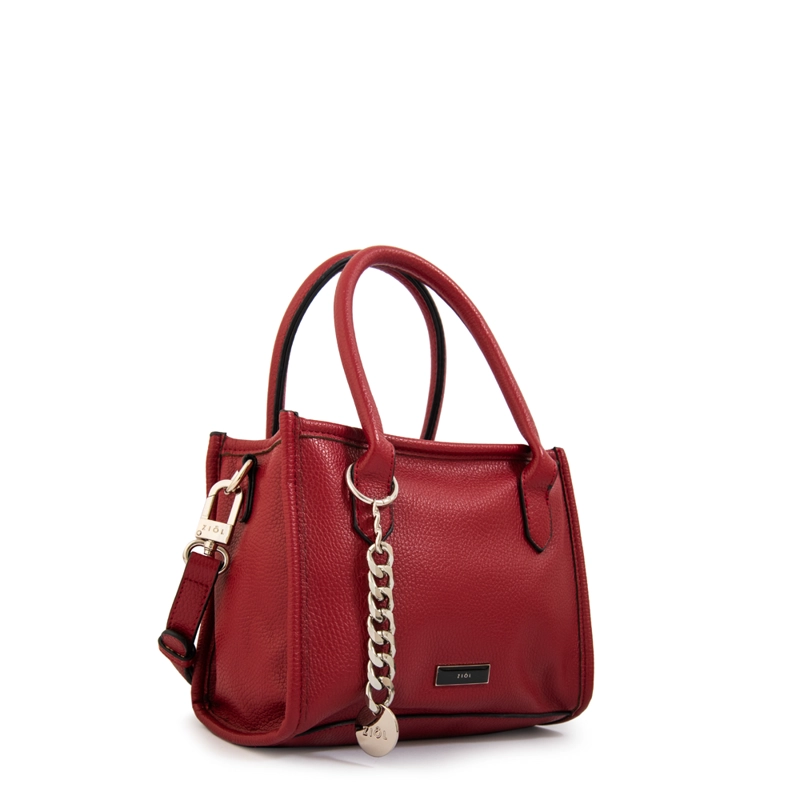 CARTERA BANDOLERA CON ASAS RENATTA MEDIANA ROJO OSCURO - 2
