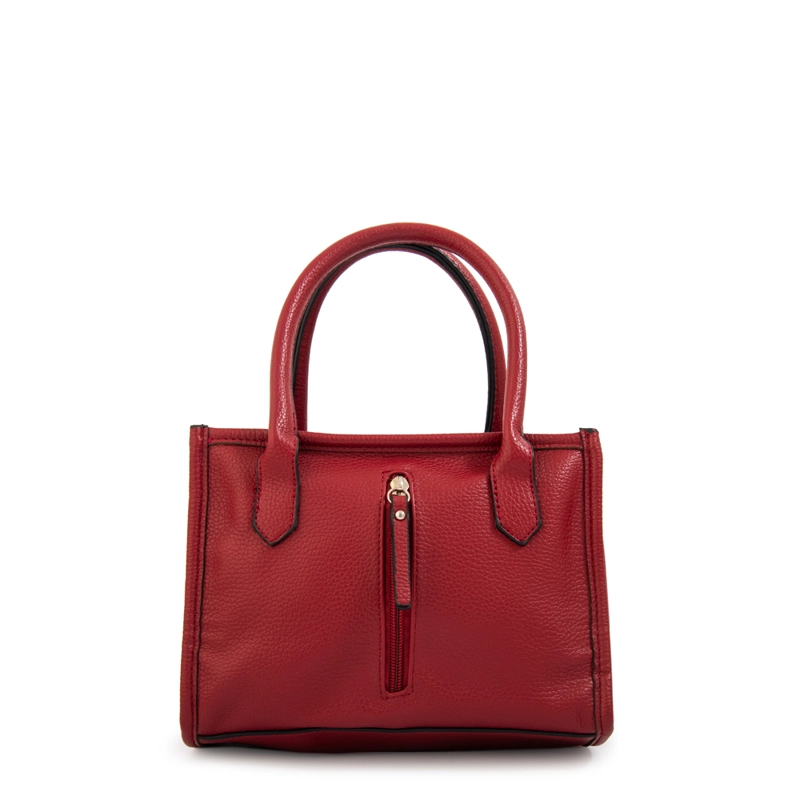CARTERA BANDOLERA CON ASAS RENATTA MEDIANA ROJO OSCURO - 3