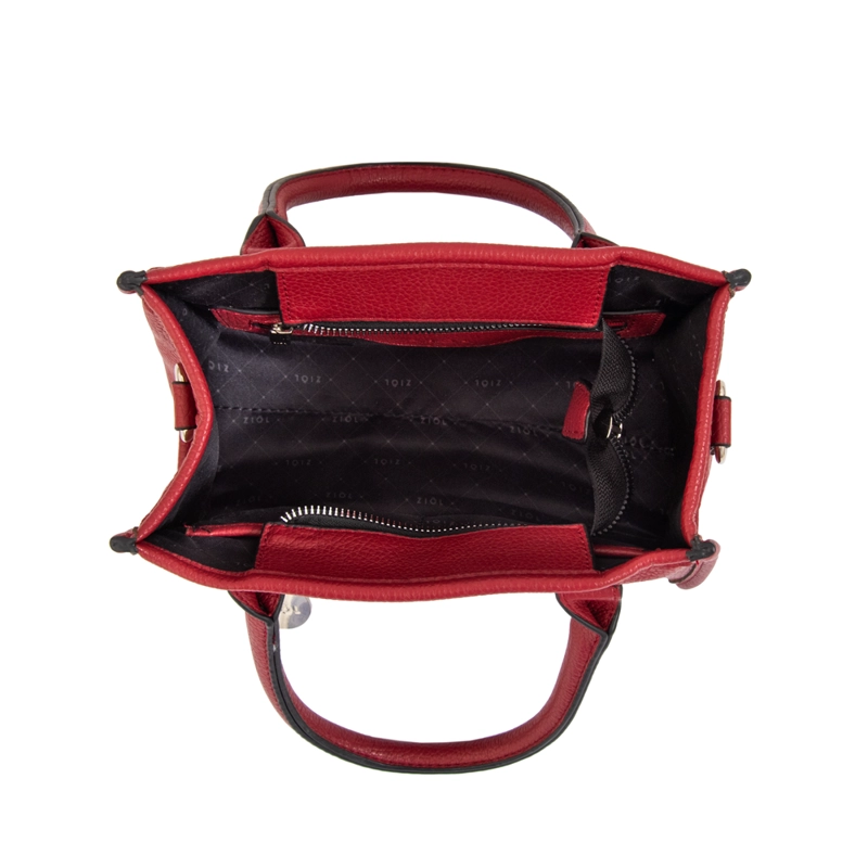 CARTERA BANDOLERA CON ASAS RENATTA MEDIANA ROJO OSCURO - 4