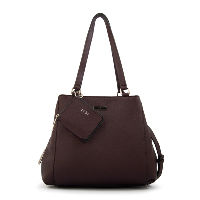 CARTERA TOTE TRES DIVISIONES SUSANA GRANDE CAFE  OSCURO - 1
