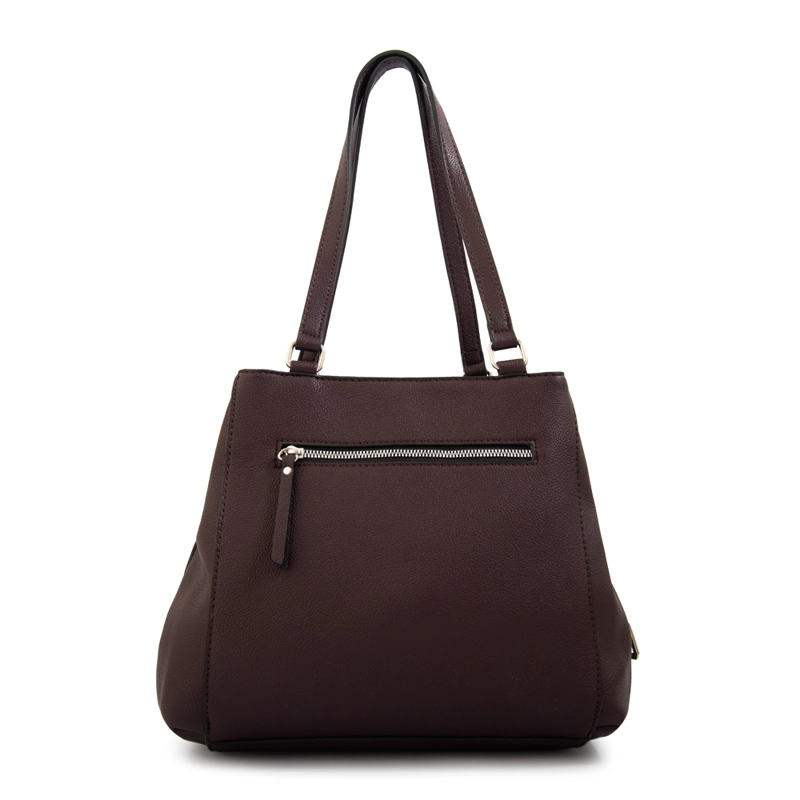 CARTERA TOTE TRES DIVISIONES SUSANA GRANDE CAFE  OSCURO - 3