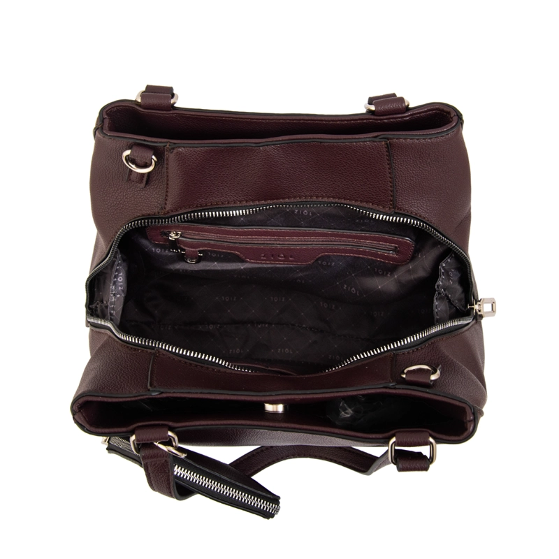 CARTERA TOTE TRES DIVISIONES SUSANA GRANDE CAFE  OSCURO - 4