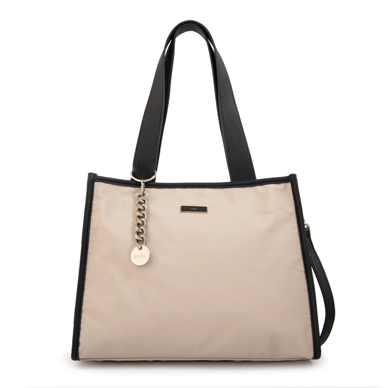 CARTERA TOTE RENATTA MEDIANA BLANCO CRUDO - 1