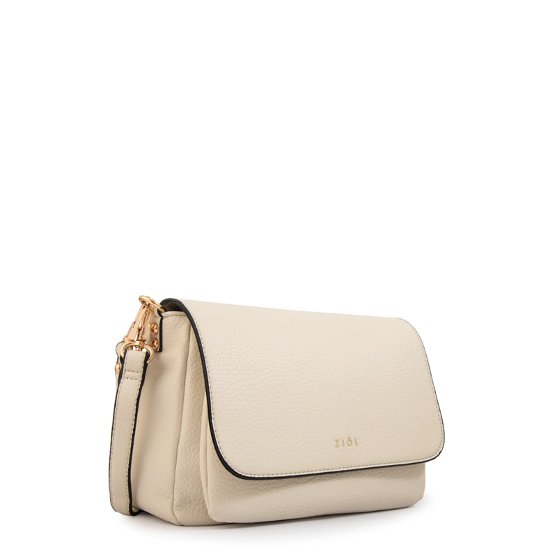 CARTERA BANDOLERA GWEN MEDIANA BLANCO CRUDO - 2