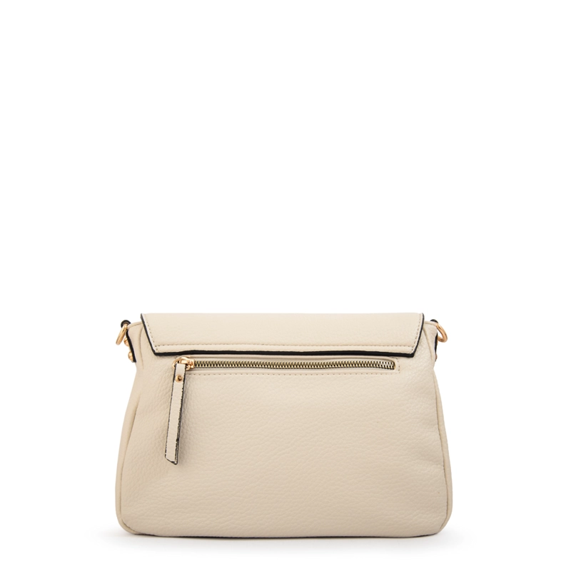 CARTERA BANDOLERA GWEN MEDIANA BLANCO CRUDO - 3