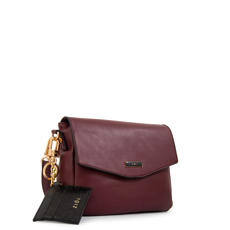 CARTERA BANDOLERA RAQUEL PEQUEÑA ROJO OSCURO - 2