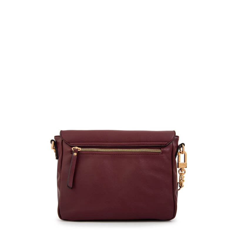 CARTERA BANDOLERA RAQUEL PEQUEÑA ROJO OSCURO - 3