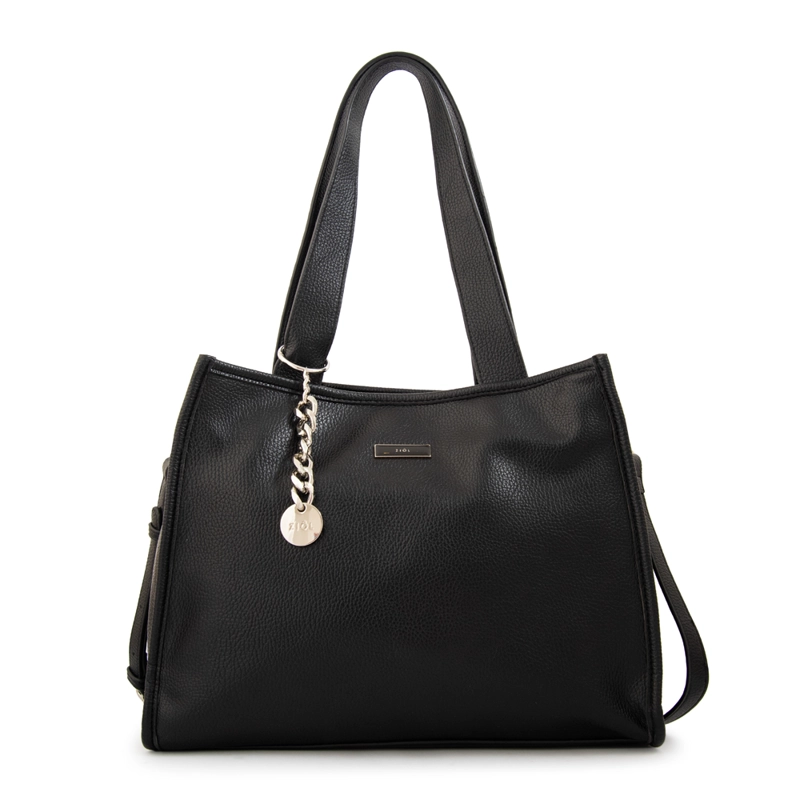CARTERA TOTE RENATTA MEDIANA NEGRO - 1