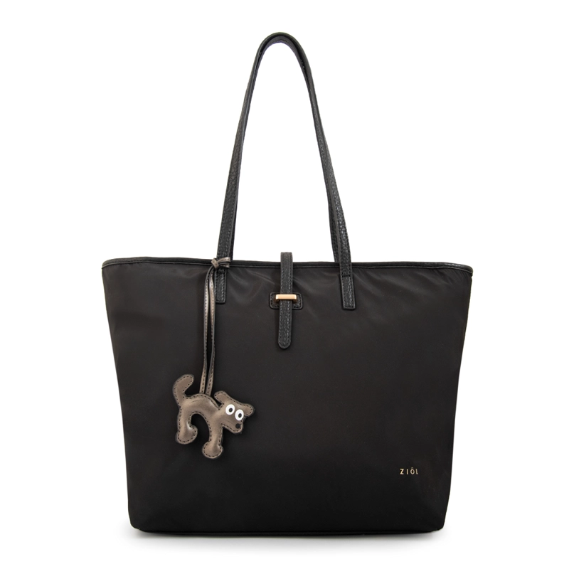 CARTERA TOTE SHOPPING BIANCA GRANDE NEGRO - 1