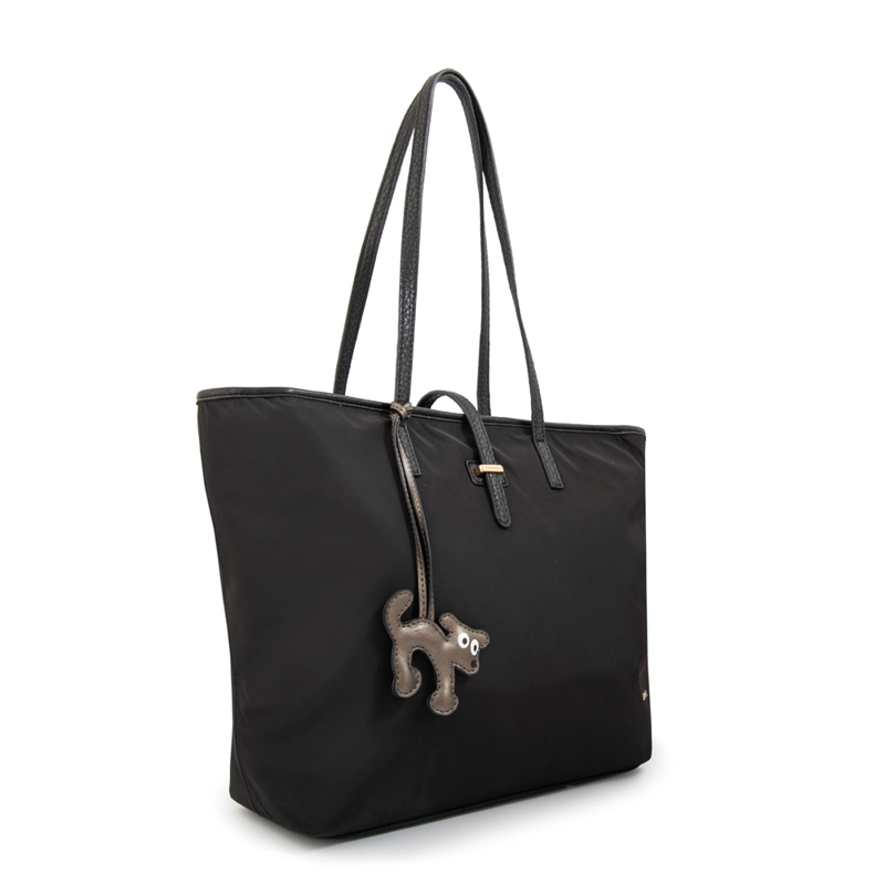 CARTERA TOTE SHOPPING BIANCA GRANDE NEGRO - 2