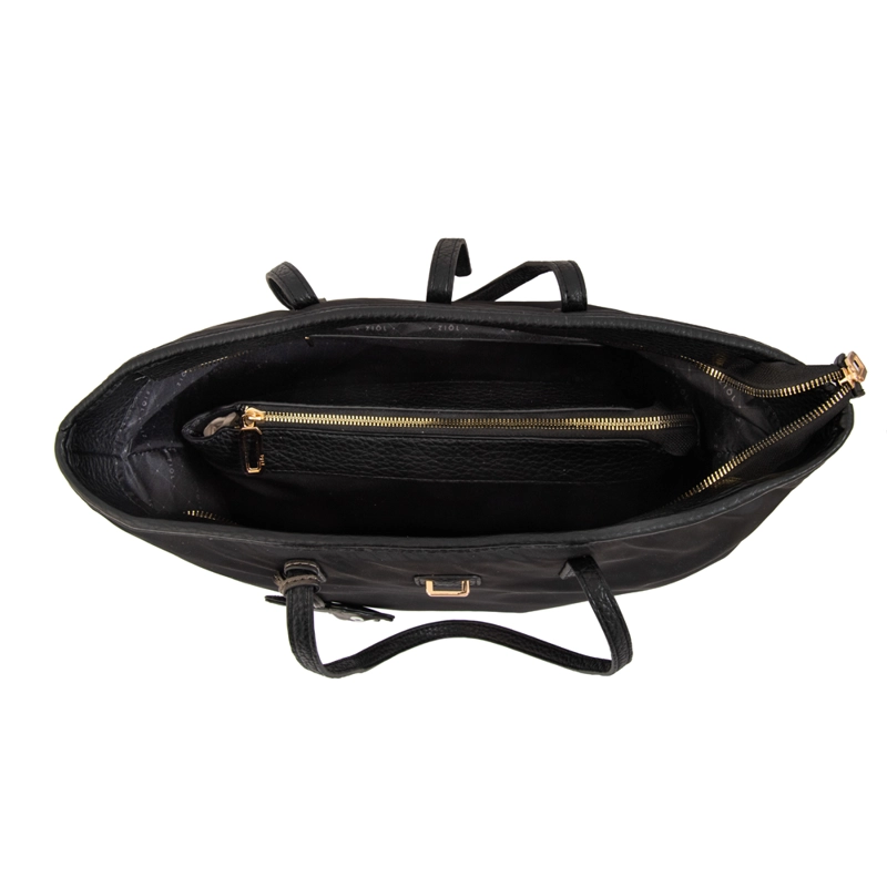 CARTERA TOTE SHOPPING BIANCA GRANDE NEGRO - 4