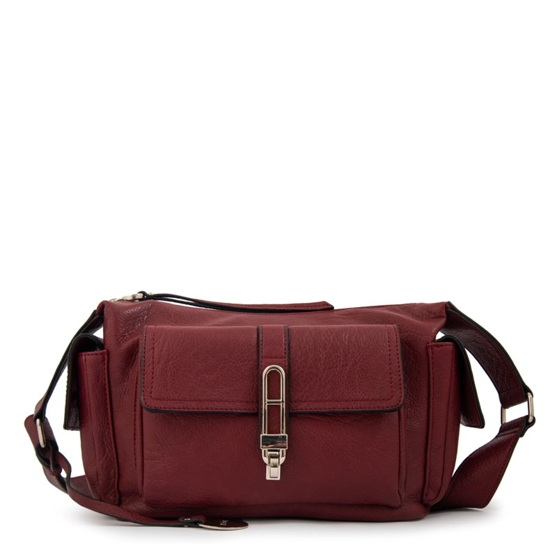 CARTERA BANDOLERA MONSERRAT MEDIANA ROJO OSCURO - 1