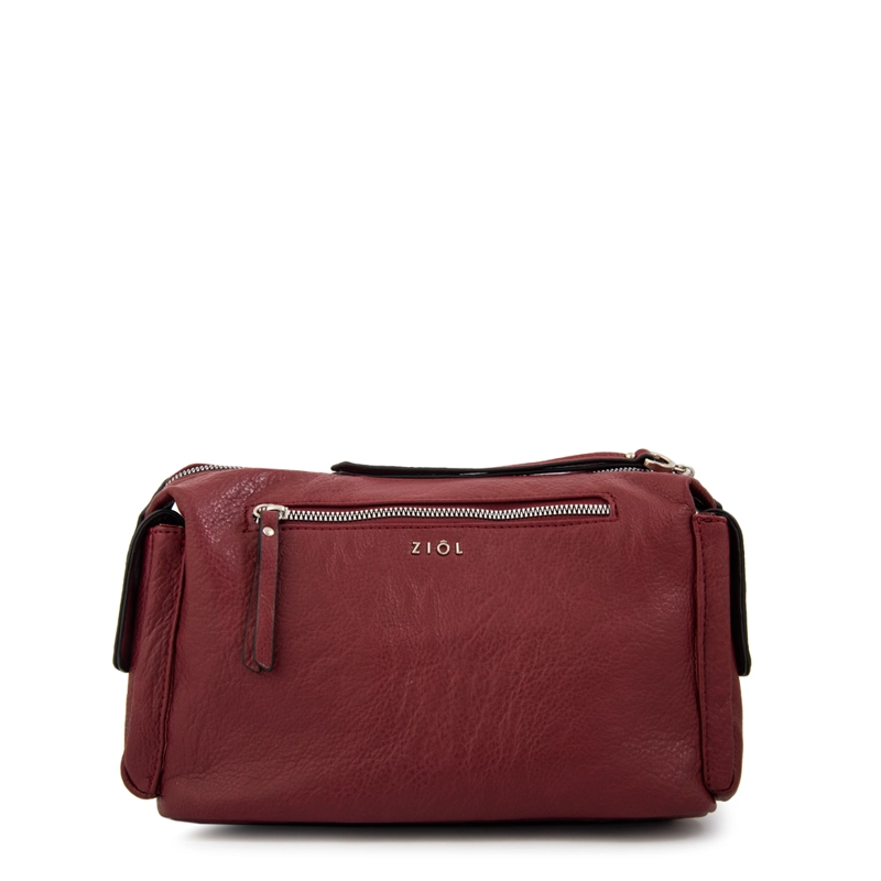 CARTERA BANDOLERA MONSERRAT MEDIANA ROJO OSCURO - 3