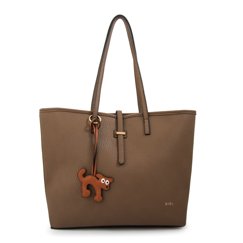 CARTERA TOTE SHOPPING BIANCA GRANDE TAUPE - 1