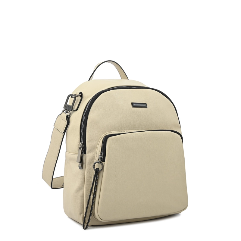 MOCHILA MEDIANA NAHIA BLANCO CRUDO - 2
