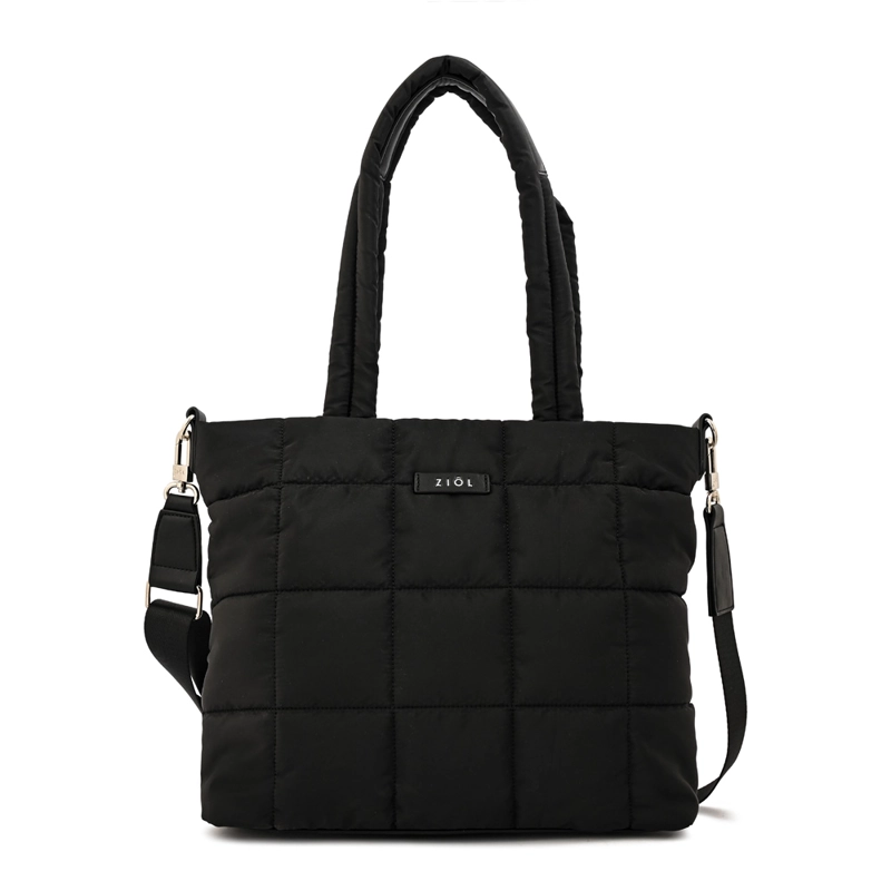 CARTERA TOTE NACHA MEDIANA NEGRO - 1