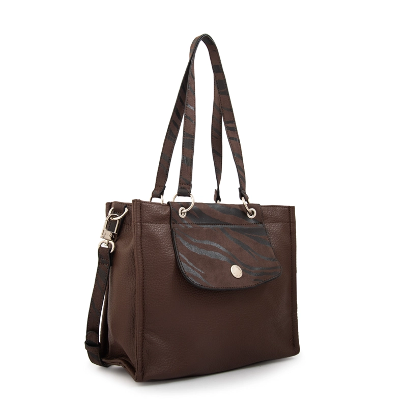 CARTERA BANDOLERA SIMONETA CAFE  OSCURO - 2