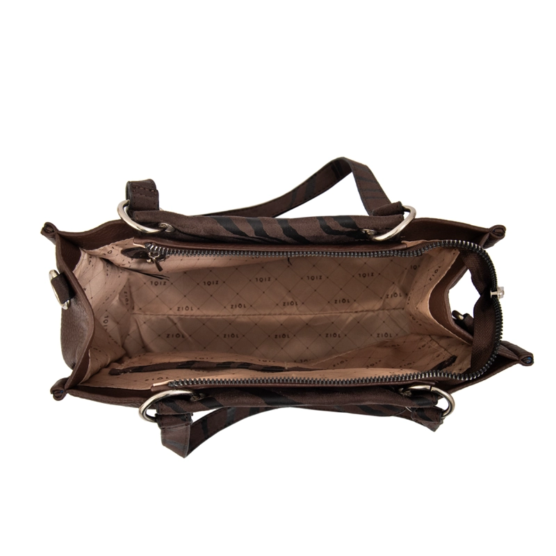 CARTERA BANDOLERA SIMONETA CAFE  OSCURO - 4